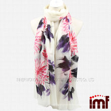 Wholesale Chinese Style Hand Painted 200NM Pure Cashmere Shawl